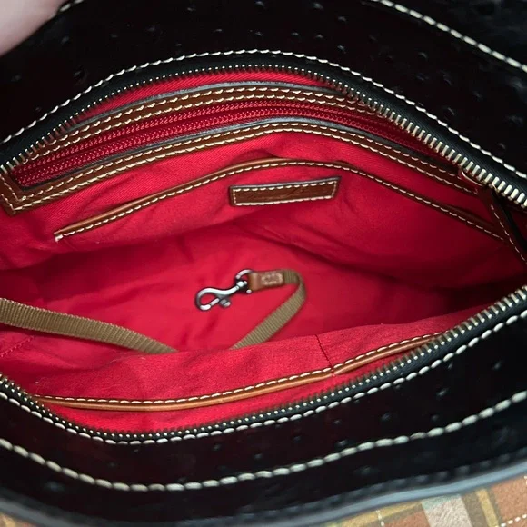 Dooney & Bourke Lexington Black Ostrich small tote - Picture 7 of 12